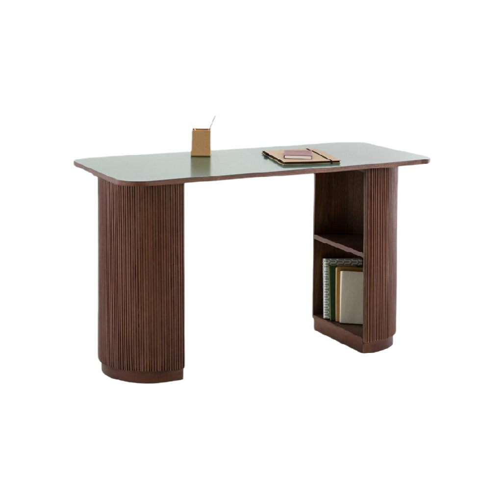 Table de travail moderne en bois et métal - 150 x 60 x 75