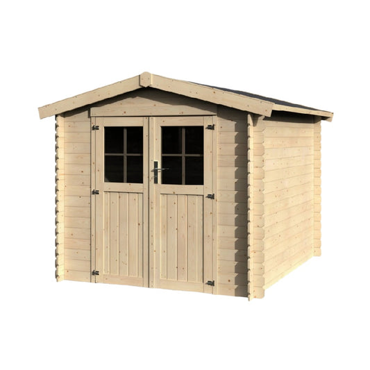 Abri de jardin en bois de pin pour rangement extérieur - 200 x 150 x 150